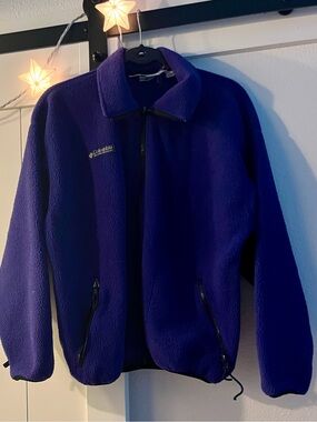 Columbia Purple Full-Zip Fleece Jacket (M)